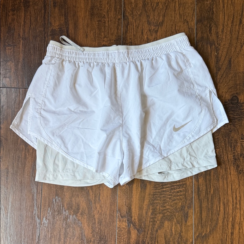 Nike Women's Cream Athletic Shorts